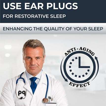 Peace&Quiet PQ Wax Ear Plugs for Sleeping - 50 Silicone Wax Earplugs