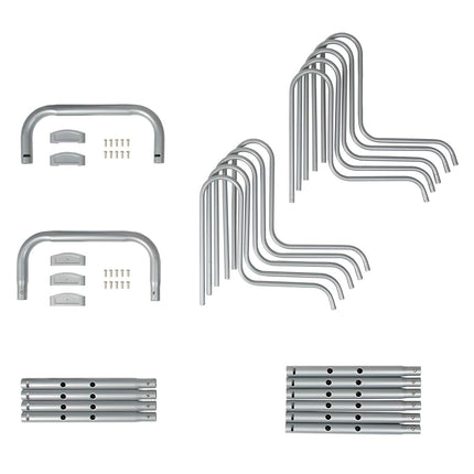 Range de Rangement pour Vélos au Sol Retrospec Stash Rack 2, 4 et 5 Vélos, Organisateur de Stockage de Vélos pour VTT, Vélo de Route, Revêtement en Acier Fin Résistant aux Intempéries S'Adapte aux Roues jusqu'à 3"