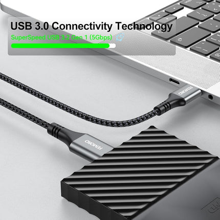Cable de disco duro FEMORO de 0,9 m, transferencia de datos de 5 Gbps, cable USB 3.0 A a Micro B externo de repuesto para disco duro Seagate WD SSD HDD, disco de juegos Xbox y escáner Brother