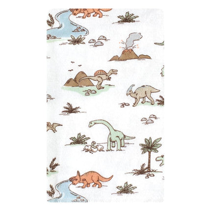 Hudson Baby Lingettes rot bébé unisexe en flanelle de coton, motif dinosaures, lot de 10, taille unique