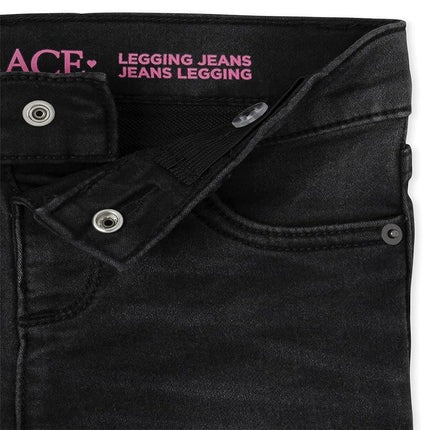 The Children's Place lot de 2 jeggings extensibles en jean pour fille, délavage brume, taille US 10