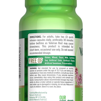 Nature's Truth Valerian Root 1200 mg Supplement, 90 Count