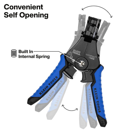 Klein Tools 11063W Wire Cutter/Wire Stripper, Heavy Duty Automatic Wire Stripper Tool for 8-20 AWG Solid and 10-22 AWG Stranded Electrical Wire
