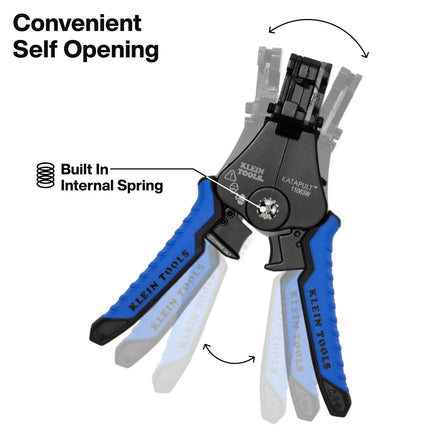 Klein Tools 11063W Wire Cutter/Wire Stripper, Heavy Duty Automatic Wire Stripper Tool for 8-20 AWG Solid and 10-22 AWG Stranded Electrical Wire