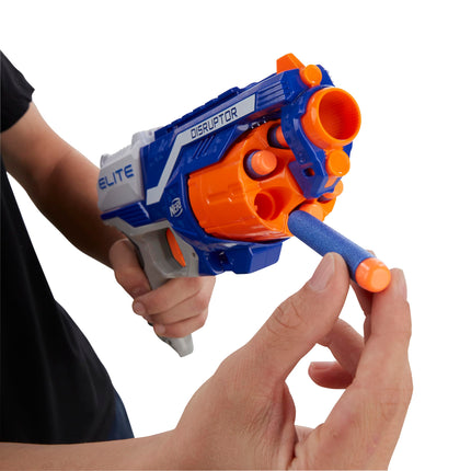 Lanzador NERF Disruptor Elite - Tambor giratorio de 6 dardos, disparo rápido, incluye 6 dardos oficiales Nerf Elite - para niños, adolescentes y adultos