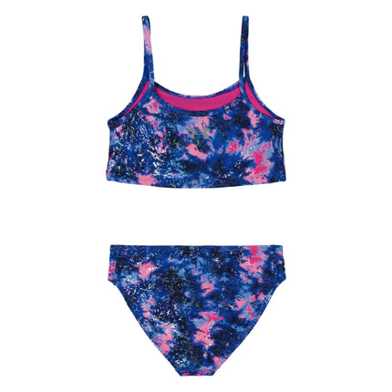 Under Armour Girls' Bikini, Crest Blue, Photon Blue Flutter, 7