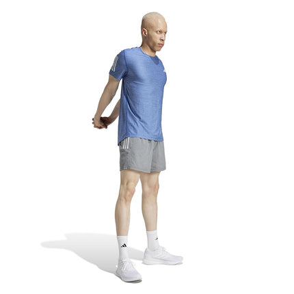 adidas Men's Own The Run Shorts, Grey/White Melange, XXL / 9L
