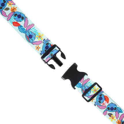 Correa de Equipaje Disney Stitch Juego de 2 Piezas con Licencia Oficial, Correas de Equipaje Ajustables de 30'' a 72''