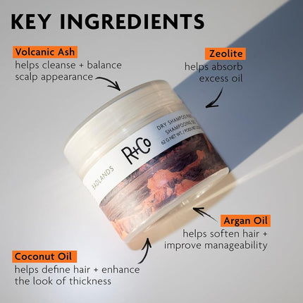 R+Co Badlands Dry Shampoo Paste, 62g