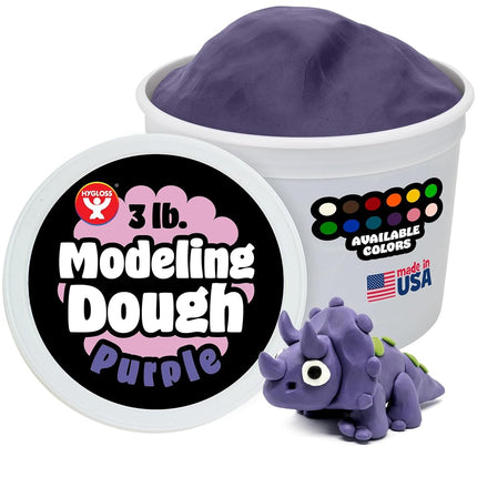 Hygloss Play Modeling Dough for Kids, Purple, 3lb,
