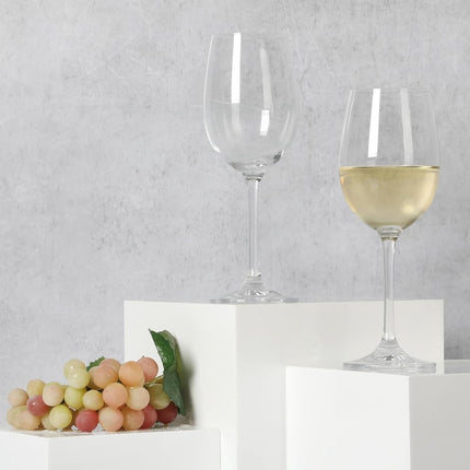 Martha Stewart Vivica 14 OZ Stemmed 4 Pack White Wine Glass Set