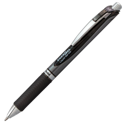 Pentel Energel Rtx Retractable Liquid Gel Pen, Bold Line, Metal Tip, Black Ink (BL80BP2A) by Pentel