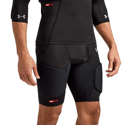 Manga con almohadillas Under Armour para codo/rodilla/espinilla. Compresión multiusos y acolchado HEX para protección. Ropa deportiva para baloncesto, fútbol americano, tenis y levantamiento de pesas (1 par) Coderas de
