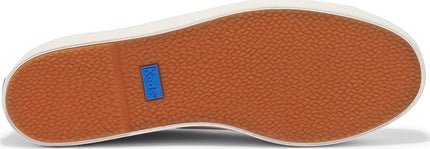 Keds Women's Triple Up Leather Sneaker, White/Gold, 6 M US
