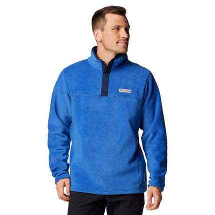 Columbia Men's Steens Mountain Half Snap 2, Fleece Pull Over, Mountain Blue/Collegiate Navy, XL