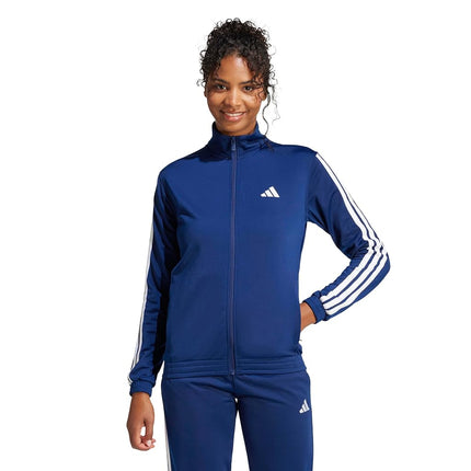 adidas womens Tricot 3-stripes Track Top, Dark Blu