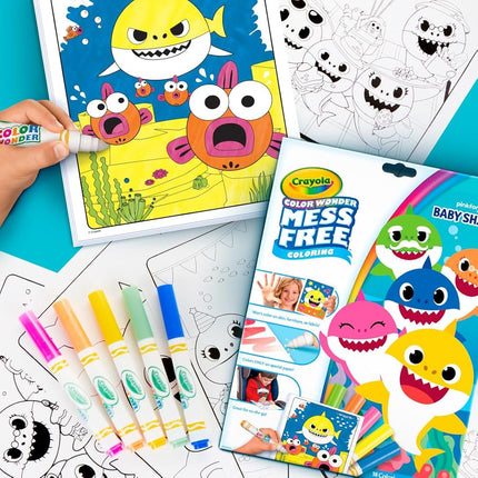 CRAYOLA Color Wonder Baby Shark, 6 Piece Set