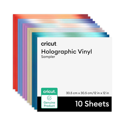 Cricut Permanent Holographic Vinyl, Mythical Pack, 30.5 cm x 30.5 cm (12 in x 12 in), 10 pcs