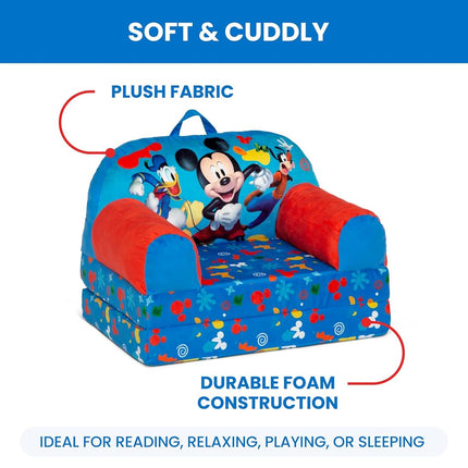 Delta Children Kids Folding Chair, Foam and fabric, Mickey Mouse