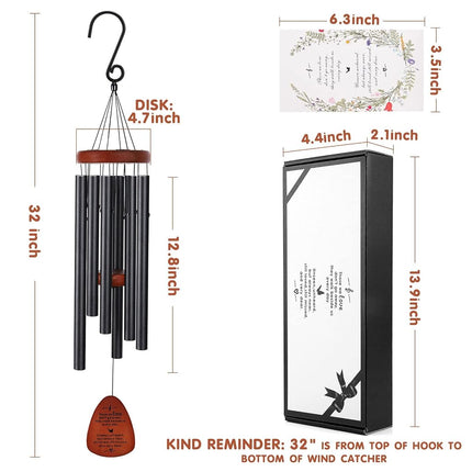Memorial Wind Chimes, Sympathy Gift for Loss of Loved One, Outdoor Garden