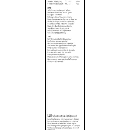 Bosch Wiper Blade Aerotwin A242S, Length: 600mm/550mm – Set of Front Wiper Blades - Only for Left-Hand Drive (EU)