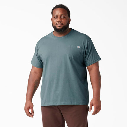Dickies Men's Heavyweight Crew Neck Short Sleeve Tee T-Shirt, Smoke Blue, S