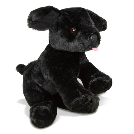 Melissa & Doug Benson Black Lab - Perro de Peluche Labrador Negro - Extra Grande, Suave, Perro Negro para Edades de 3 años en Adelante