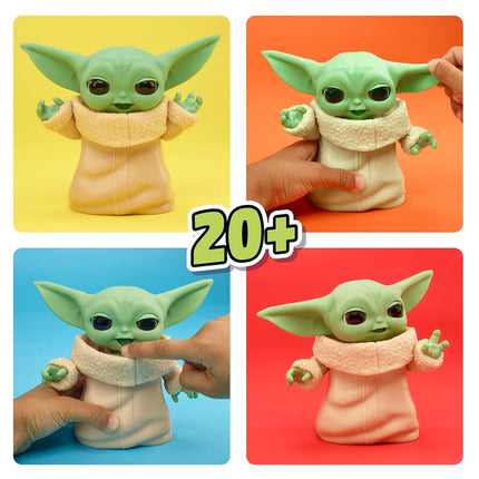 Star Wars Mixin' Moods Grogu, 20+ Poseable Expressions, 12.5-cm-Tall Grogu Toy, Toys for Children