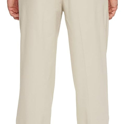 DOCKERS Men's Classic Fit Easy Khaki Pants-Pleated (Standard and Big & Tall) Casual, Cloud, 44W x 30L