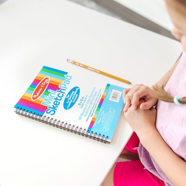 Melissa & Doug - Mini Bloc de Dibujo (15 x 23 cm) - 50 Hojas, Paquete de 3