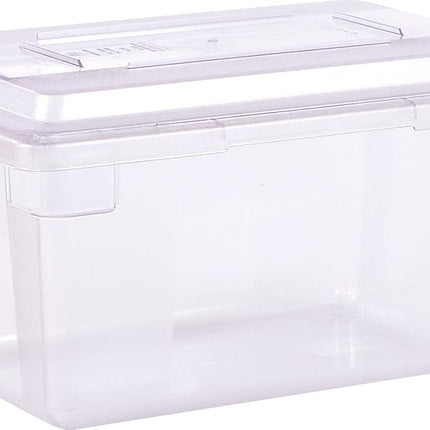 Tapa de plástico para recipientes de alimentos Storplus de Carlisle FoodService Products, tapa para recipientes de almacenamiento, tapa rectangular con diseño apilable para almacenamiento de alimentos, 18 x 12 pulgadas, transparente (paquete de 6)