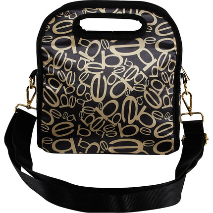 bebe Bolsa térmica reutilizable Coco para almuerzo, mochila casual, negra/dorada, talla única