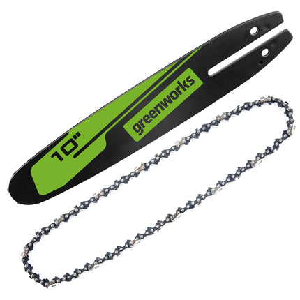 Greenworks 10" Replacement Pole Saw Bar and Chain 