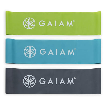 Gaiam Restore Mini Band Kit, Set of 3, Light, Medi