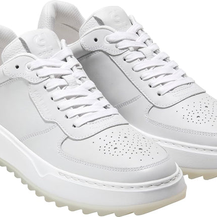 Cole Haan Men's Grandpro Crossover Golf Sneaker, Optic White/White Waterproof, 8-W UK