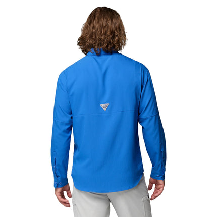 Camisa de manga larga Tamiami 2 de Columbia para hombre, camisa de manga larga, azul vívido, pequeña