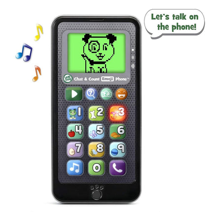 LeapFrog Chat and Count Emoji Phone, Black