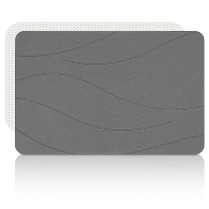 Alfombrilla de baño de piedra Liyarya, alfombrillas de baño de piedra para el baño, alfombrillas de baño antideslizantes absorbentes, alfombrilla de baño de tierra de diatomeas, secado rápido, 23.6 x 15.4