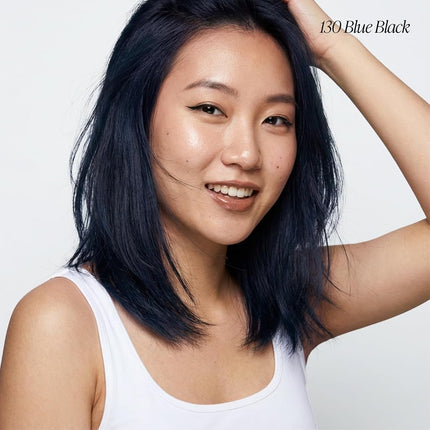 Adore Semi Permanent Hair Color - Vegan and Cruelty-Free Blue Hair Dye - 4 Fl Oz - 130 Blue Black (Pack of 1)