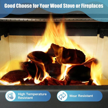 Protalwell Woodstove Firebricks, Fire Bricks, Size 9" X 4-1/2" X 3/4", High Temperature Resistant Fire Bricks Replacement for Wood Stoves, 3 Pieces