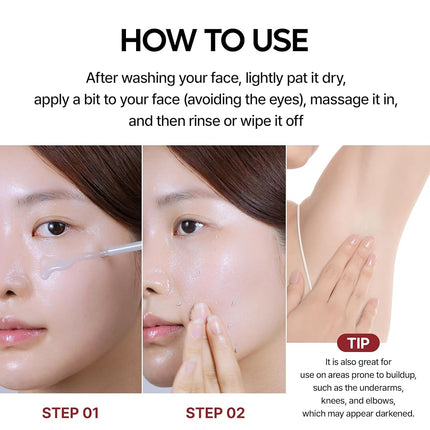 Dr.Melaxin Peel Shot Glow White Rice Peeling Ampoule 80ml, Dead Skin Gentle Exfoliating Ampoule with Rice Water Extract, AHA BHA, Niacinamide, Daily Skin Texture Care, All Skin Types, Korean Skincare