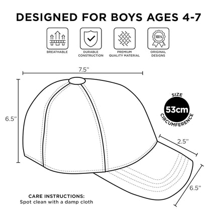 Nickelodeon Toddler Little TMNT Kids Hat, Boys Baseball Cap Size, Green, Ages 4-7, Green, 4-7 Years