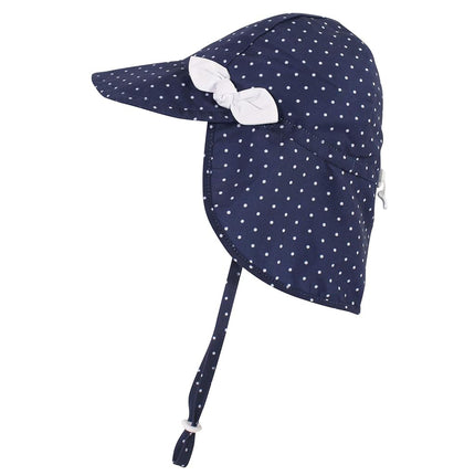 Sombrero de protección solar Hudson Baby para bebés, lunares marinos, 6-18 meses