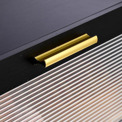Panera Takywep de doble capa grande para encimera de cocina, caja de almacenamiento de pan de bambú de gran capacidad con ventana, negra
