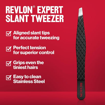 Revlon Expert Tweezer-Slant Tip, 6 pack