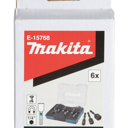Makita E-15768 6 Piece Impact Black Nutsetter Set