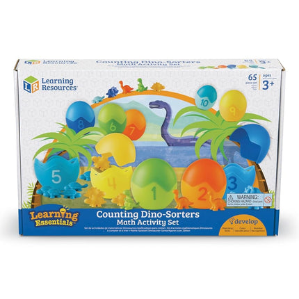 Learning Resources LER1768 Counting Dino-Sorters Math Activity Set Preschool Games, Multicolour