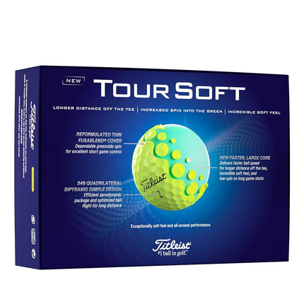 Bolas de golf Titleist Tour Soft, amarillas (una docena)