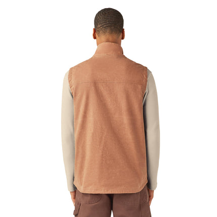 Dickies Men's Fully Waxed Canvas Vest, Acorn, Small