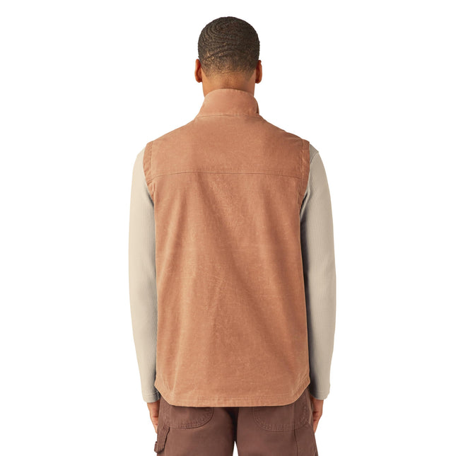 Dickies Men's Fully Waxed Canvas Vest, Acorn, Small